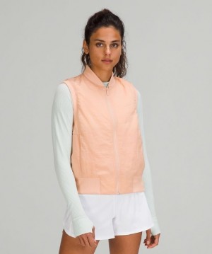 Lululemon Non-Stop Bomber Vest Kadın Mont Kayısı Rengi | MRBA-75480