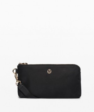 Lululemon Now and Always Pouch Accessories Çantası Siyah Altın | CRFH-48562