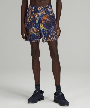 Lululemon Pace Breaker Lined Short 7 Erkek Şort Mavi Renkli | KDIS-86172