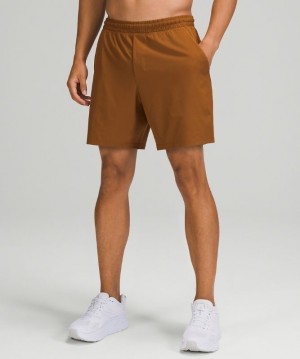 Lululemon Pace Breaker Lined Short 7 Erkek Şort Bakır Kahverengi | YEGJ-58736
