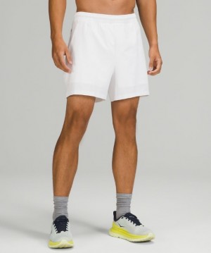 Lululemon Pace Breaker Short 5 Lined Erkek Şort Beyaz | IYZS-30946