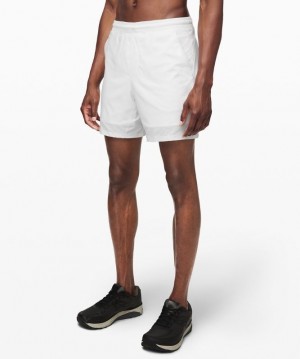 Lululemon Pace Breaker Short 7 New Liner Fit Erkek Şort Beyaz | DSQV-35621