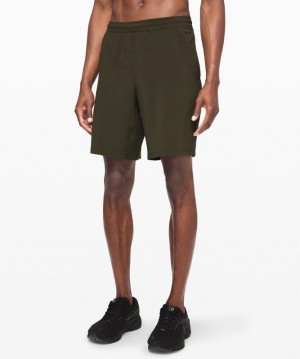 Lululemon Pace Breaker Short 9 Lined Erkek Şort Koyu Zeytin Yeşili | CVYF-01632