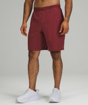 Lululemon Pace Breaker Short 9 Lined Erkek Şort Bordo | XRCA-78163