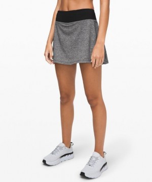 Lululemon Pace Rival MR Skirt Long Kadın Etek Renkli Siyah Siyah | FGHJ-59721