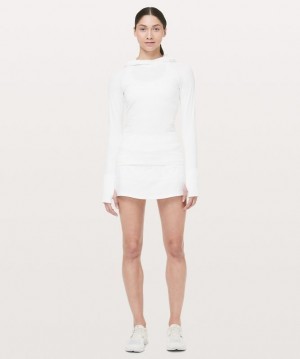 Lululemon Pace Rival Mid-Rise Skirt 15 Length Kadın Etek Beyaz | JWYD-31207