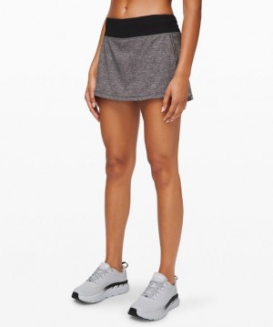 Lululemon Pace Rival Skirt (Regular) No Panels 13 Kadın Etek Renkli Siyah Siyah | ZXAK-67032