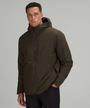 Lululemon Pinnacle Warmth Jacket Erkek Mont Koyu Zeytin Yeşili | ECPO-02874