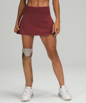 Lululemon Play Off the Pleats Skirt Kadın Etek Kırmızı Bordo | DCGV-32067