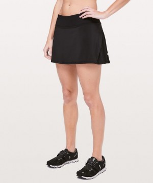 Lululemon Play Off the Pleats Skirt Kadın Etek Siyah | UFOZ-18520