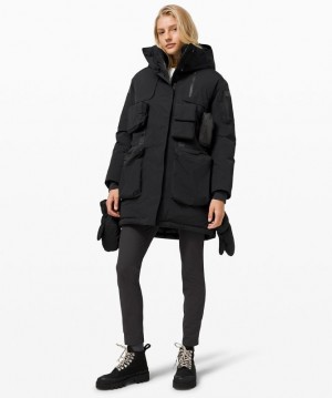 Lululemon Polar Shield Parka Kadın Mont Siyah | BDCW-14057