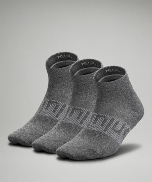 Lululemon Power Stride Ankle Sock 3 Pack Accessories Çorap Gri Gri Gri | GBDA-58397