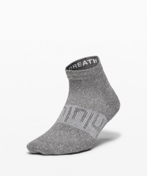 Lululemon Power Stride Ankle Sock Accessories Çorap Koyu Gri | HLBI-45739