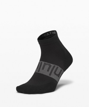 Lululemon Power Stride Ankle Sock Accessories Çorap Siyah | ZUFA-78063