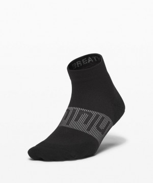 Lululemon Power Stride Ankle Sock Accessories Çorap Siyah | XNAP-41365