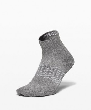 Lululemon Power Stride Ankle Sock Accessories Çorap Koyu Gri | TMXC-53190
