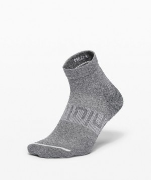 Lululemon Power Stride Ankle Sock Anti-Stink Accessories Çorap Koyu Gri | RUIX-42967