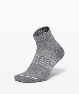 Lululemon Power Stride Ankle Sock Anti-Stink Accessories Çorap Koyu Gri | MGRA-74950