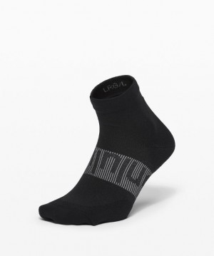 Lululemon Power Stride Ankle Sock Anti-Stink Accessories Çorap Siyah | YLVD-58092