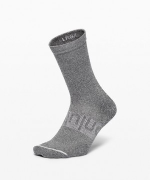 Lululemon Power Stride Crew Sock Accessories Çorap Koyu Gri | RMNL-37428