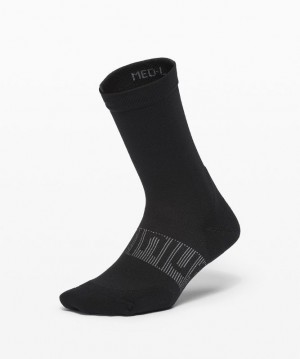 Lululemon Power Stride Crew Sock Anti-Stink Accessories Çorap Siyah | IESA-02184