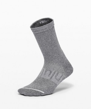Lululemon Power Stride Crew Sock Anti-Stink Accessories Çorap Koyu Gri | WJZB-82469