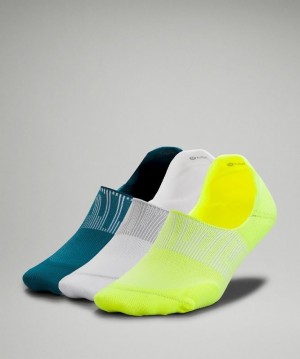 Lululemon Power Stride No-Show Sock with Active Grip 3 Pack Accessories Çorap Sarı Beyaz Mavi | SBMH-57908
