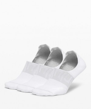 Lululemon Power Stride No-Show Sock with Active Grip 3 Pack Accessories Çorap Beyaz | EUYD-30162