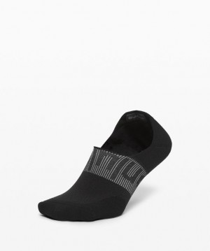 Lululemon Power Stride No-Show Sock with Active Grip Anti-Stink Accessories Çorap Siyah | UOVE-56970