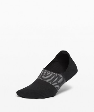 Lululemon Power Stride No Show Sock Performaheel Anti-Stink Accessories Çorap Siyah | SIDN-82356
