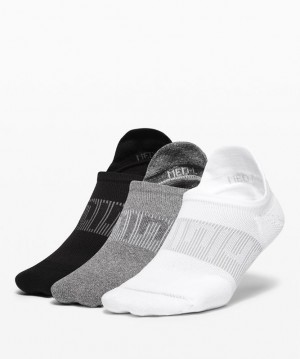 Lululemon Power Stride Tab Sock 3 Pack Accessories Çorap Beyaz Gri Siyah | MCKR-63184