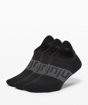 Lululemon Power Stride Tab Sock Anti-Stink 3 Pack Accessories Çorap Siyah | YSKP-59186