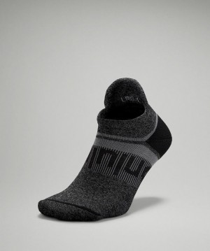 Lululemon Power Stride Tab Sock Wool Accessories Çorap Siyah Gri | KHLI-90456
