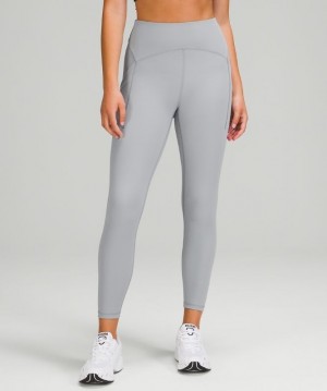 Lululemon Power Thru High-Rise Tight 25 Kadın Tayt Gri | TKCJ-57628