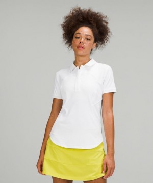 Lululemon Quick-Drying Short Sleeve Polo Shirt Kadın Üstler Beyaz | TSLP-85210
