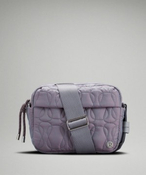 Lululemon Quilted Embrace Crossbody Bag Accessories Çantası Pembe Gri Kahverengi Mavi Gri | EIXL-49830