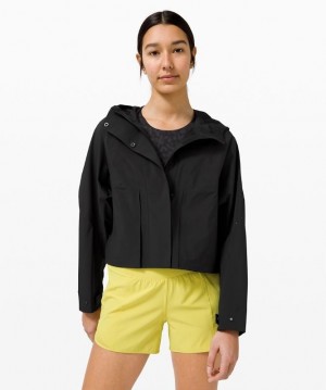 Lululemon Rain Chaser Jacket Kadın Mont Siyah | ZCHU-34210