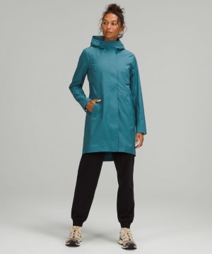 Lululemon Rain Rebel Jacket Kadın Mont Mavi | GZOQ-04729