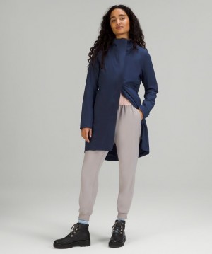 Lululemon Rain Rebel Jacket Kadın Mont Night Sea | ZIXS-50186