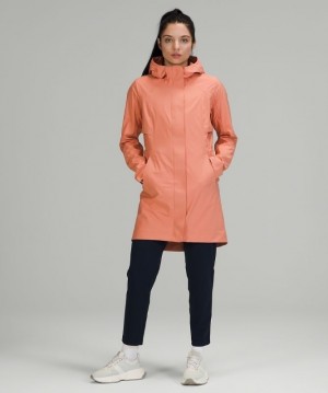 Lululemon Rain Rebel Jacket Kadın Mont Pembe | NGXY-36079