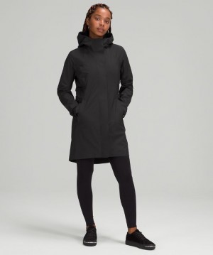 Lululemon Rain Rebel Jacket Kadın Mont Siyah | KAVE-69283