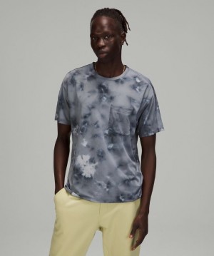 Lululemon Relaxed Mesh Pocketed Short Sleeve Shirt Erkek Üstler Beyaz Siyah | BUTG-45876