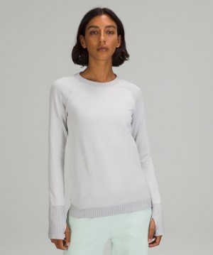 Lululemon Rest Less Pullover Kadın Üstler Gümüş Beyaz | UACZ-20634