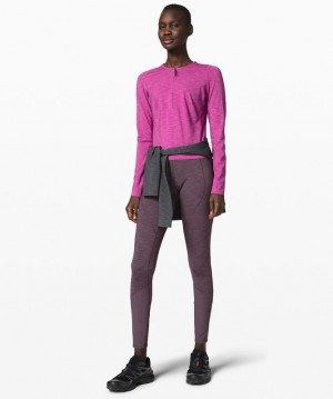 Lululemon Reykur Long Sleeve Kadın Üstler Koyu | RATZ-08742