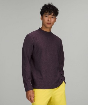 Lululemon Rulu Mock Neck Long Sleeve Erkek Üstler Mor | YALT-68435