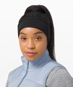 Lululemon Run for It All Earwarmer Accessories Şapkalar Siyah | JZGI-41956