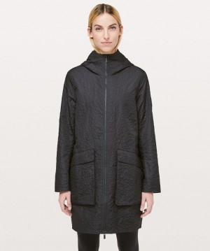 Lululemon SHIWA SHELL Kadın Mont Siyah | OEIR-52960