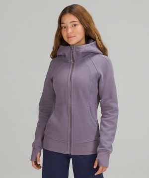 Lululemon Scuba Full Zip Hoodie Kadın Kapşonlu Lavanta | FARL-89630