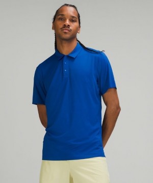 Lululemon Snap Front Performance Short Sleeve Polo Shirt Erkek Üstler Mavi | ONBK-41375