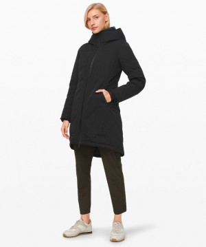 Lululemon Snow Warrior Parka Kadın Mont Siyah | AJXB-28137